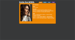 Desktop Screenshot of evrim.senol.com